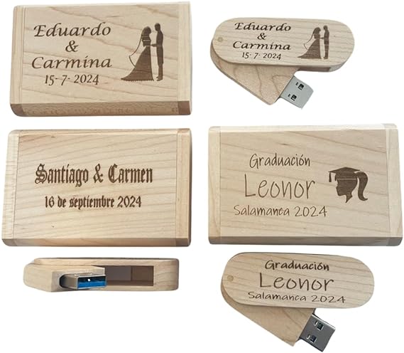 Mejor pendrive de madera para regalara personalizado